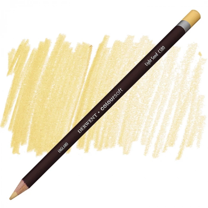 DERWENT COLOURSOFT - YUMUŞAK KURUBOYA KALEMİ-  LIGHT SAND C580