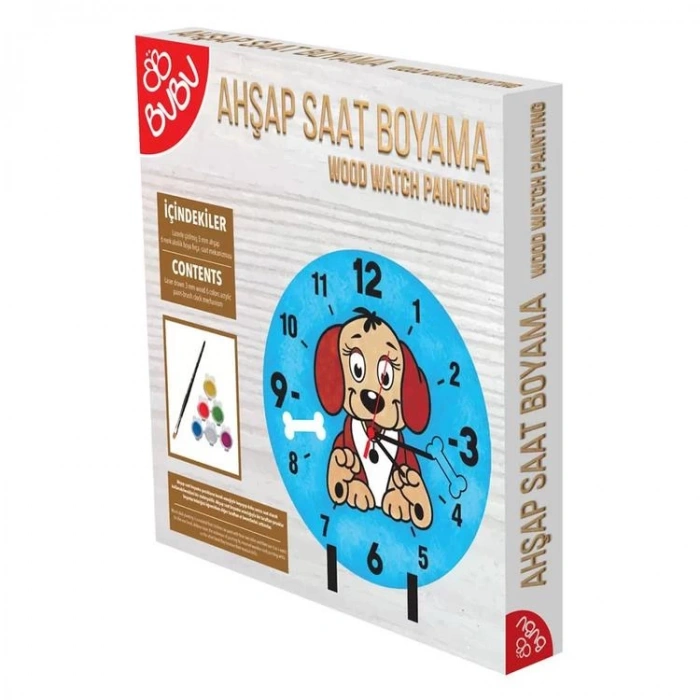 BU-BU AHŞAP SAAT BOYAMA SETİ AC0008 KUTULU
