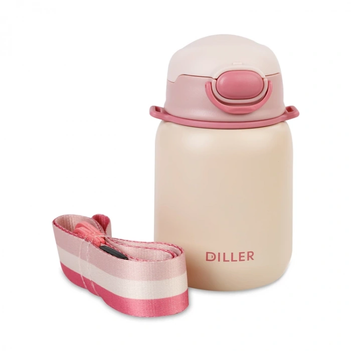 VAGONLİFE DILLER ASKILI PİPETLİ ÇELİK MATARA D8946 420ML