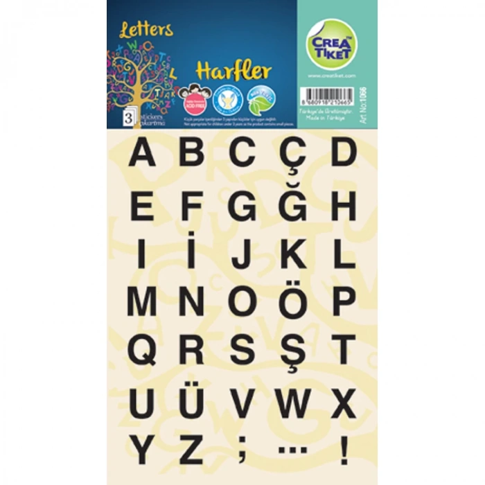 CREA ETİKET HARFLER 1066