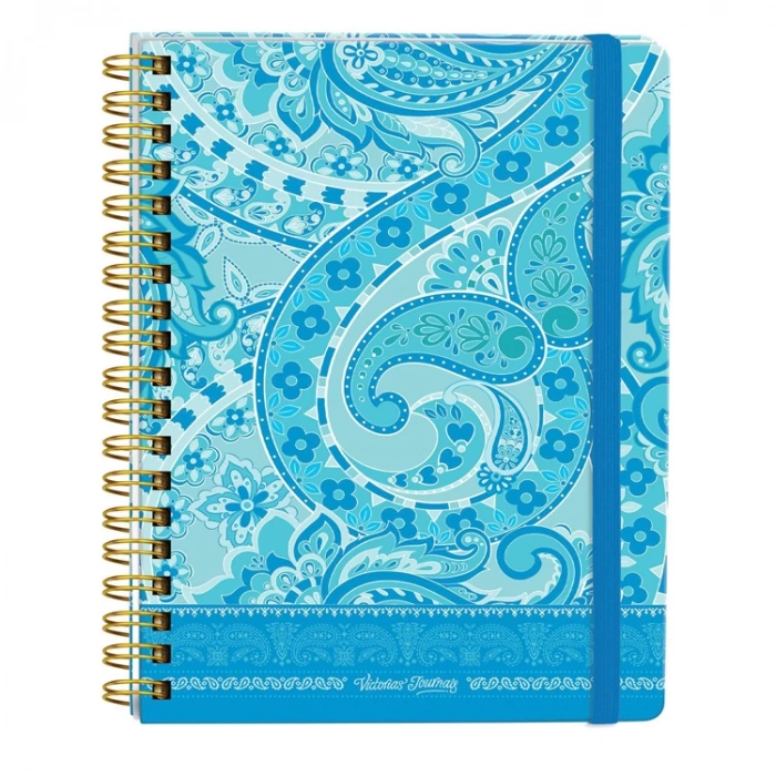 VICTORIAS JOURNALS 0085 NOTES 20x28cm SPİRALLİ SERT KAPAK 90gr. 96YP. ÇİZGİLİ DEFTER