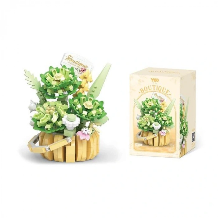 VAGONLIFE PANLOS YKO P1091 ÇİÇEK BUKETİ 524 PARÇA BLOCK OYUNCAK 6+