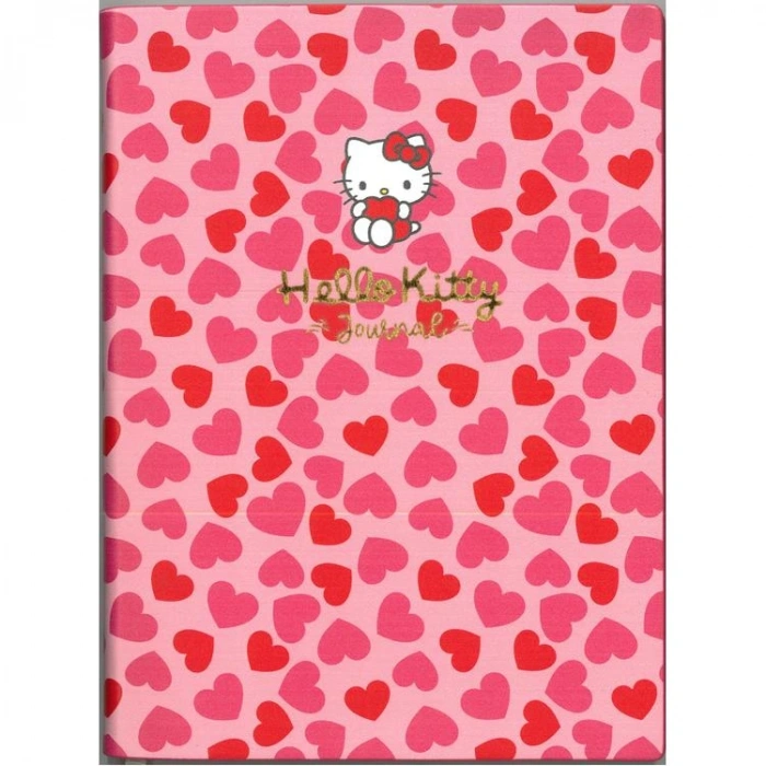 VICTORIAS JOURNALS 524-1930 HELLO KITTY SMYTH FLEXY ESNEK VEGAN DERİ KAPAKLI 13X18 80 GR. 80 YAPRAK ÇİZGİLİ DEFTER