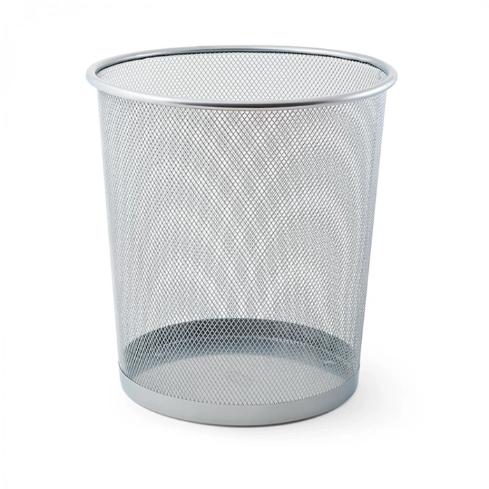 MAS 854 ÇÖP KOVASI METAL TAM DELİKLİ AÇIK GRİ