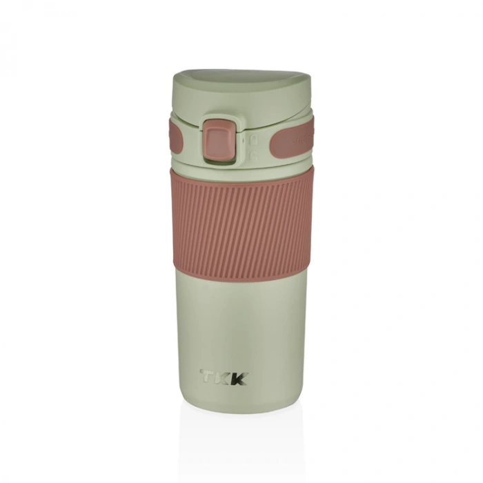 VAGONLİFE  T2001 TKK ÇELİK TERMOS SÜZGEÇLİ MUG 450 ML YEŞİL
