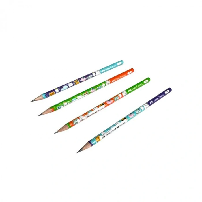 FABER CASTELL KEDİ YUVARLAK KURŞUN KALEM 2B 5244000070 - TEKLİ