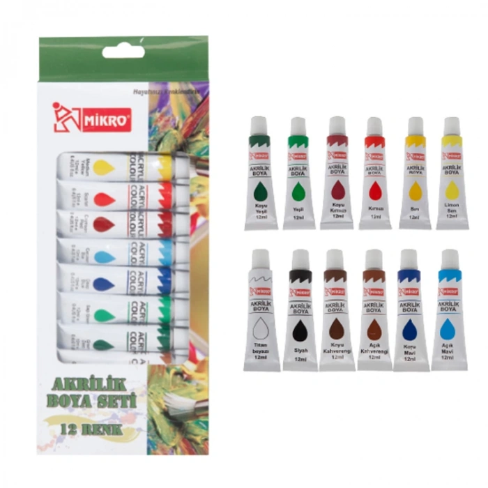 MİKRO AB-12 AKRİLİK BOYA 12ML