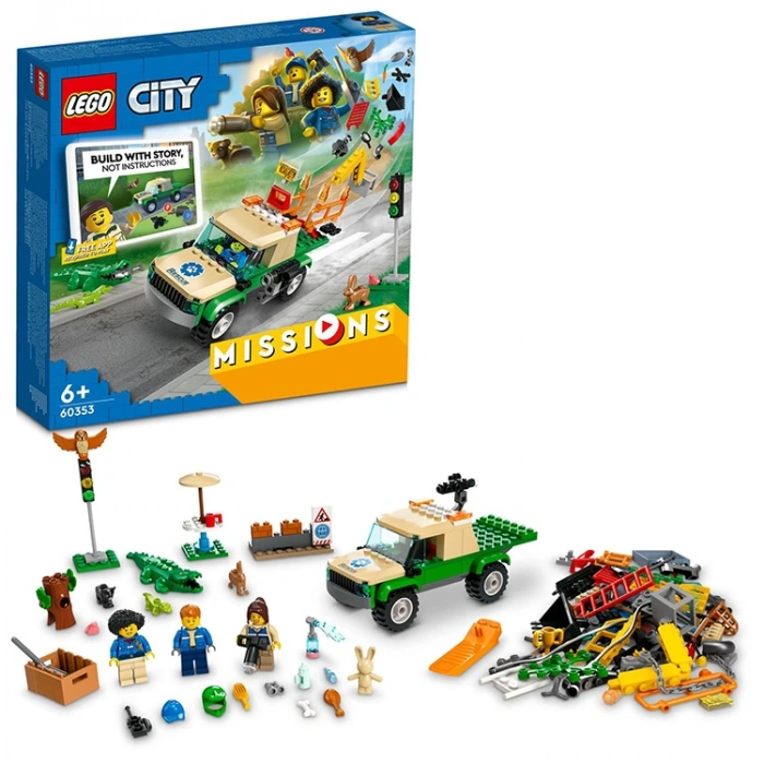 LEGO CITY 60353  MISSION VAHŞİ HAYVAN KURTARMA GÖREVİ - 6385810