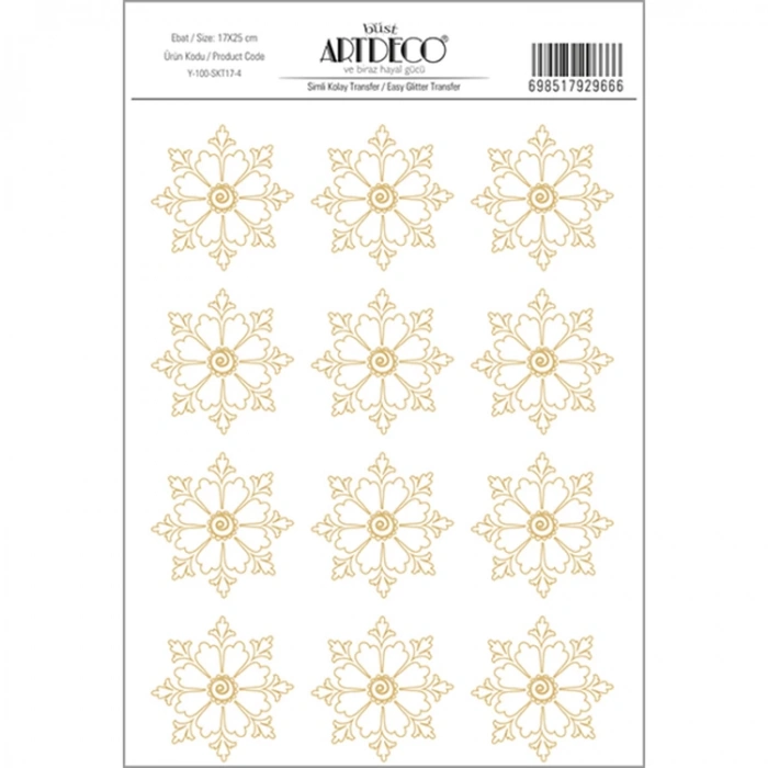 ARTDECO SİMLİ KOLAY TRANSFER 17X25CM DESEN NO:4