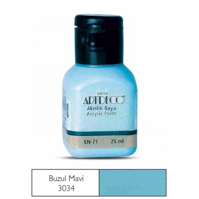 ARTDECO AKRİLİK BOYA 25 ML. BUZUL MAVİ 070A-3034