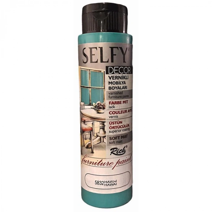 RİCH SLF-500-5832 SELFY DECOR VERNİKLİ AKRİLİK BOYA 500cc.HAWAİ