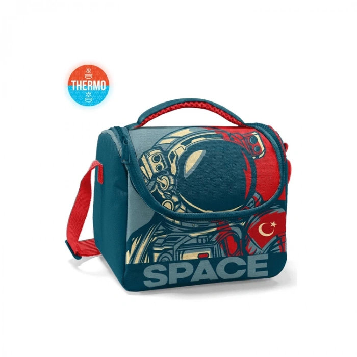 CORAL HIGH 11840 KIDS ÇİVİT KIRMIZI DESENLİ THERMO BESLENME ÇANTASI