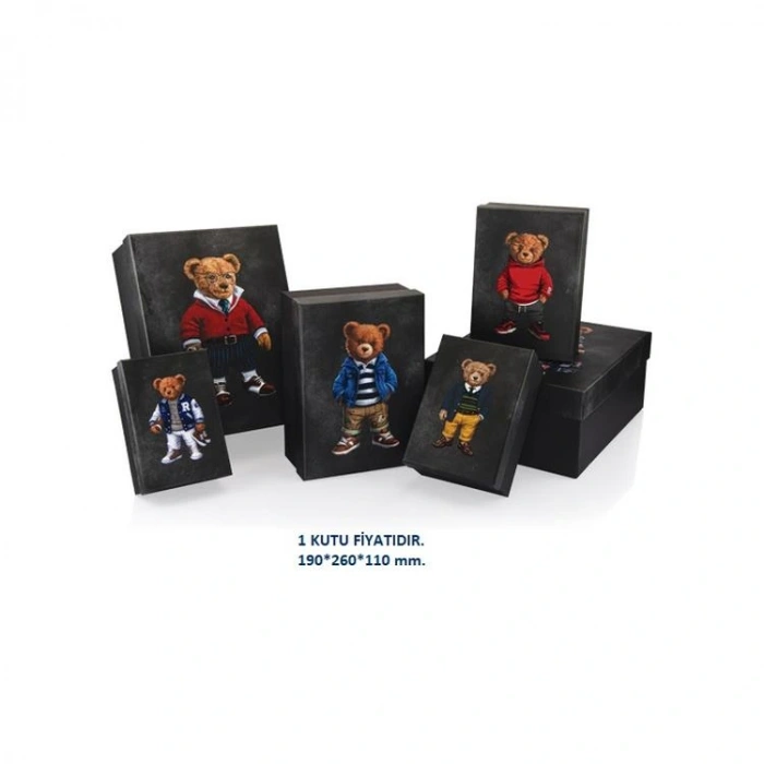 GIPTA XOXO DİKDÖRTGEN HEDİYE KUTUSU BX2790 D NO:4 190X260X110 mm - TEKLİ