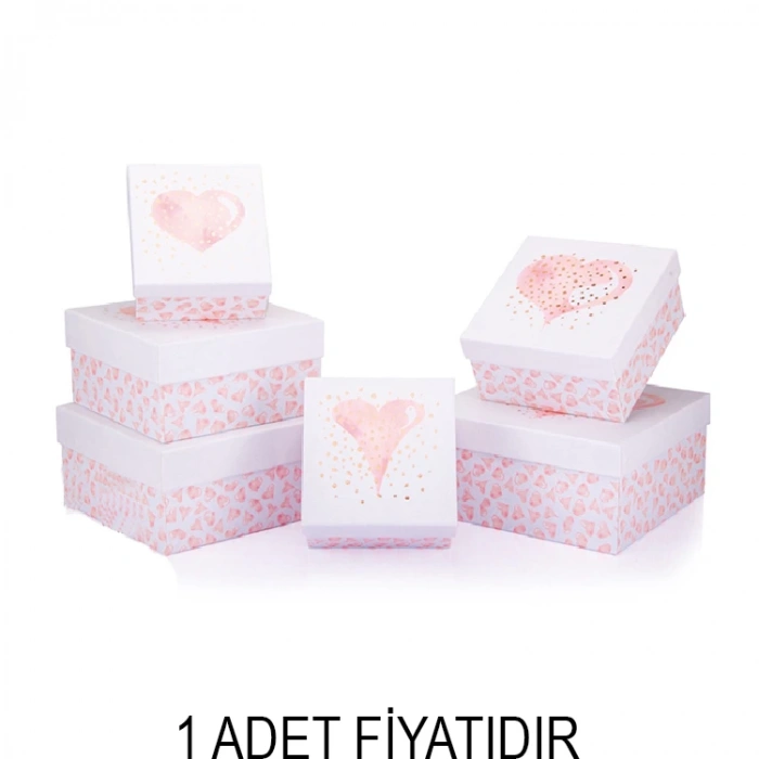 GIPTA VALENTINES DAY GRATA KARE HEDİYE KUTUSU BX0717 A 145x145x85mm