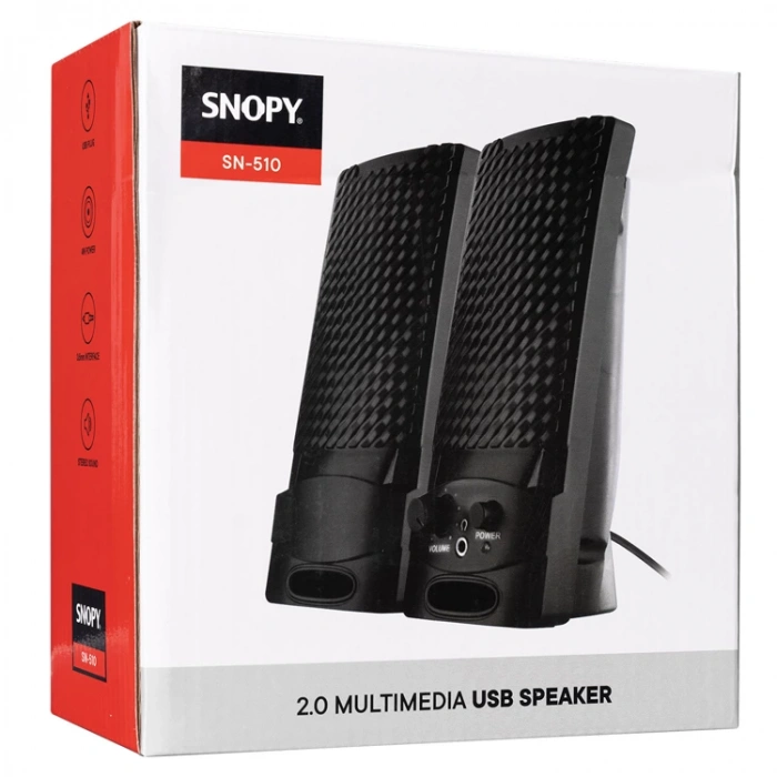 SNOPY SN-510 2.0 SİYAH USB SPEAKER