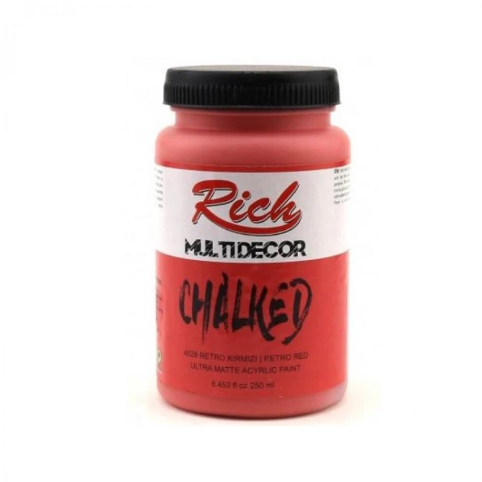 RİCH MDC-250-4528 MULTİ DECOR CHALKED 250 CC RETRO KIRMIZI