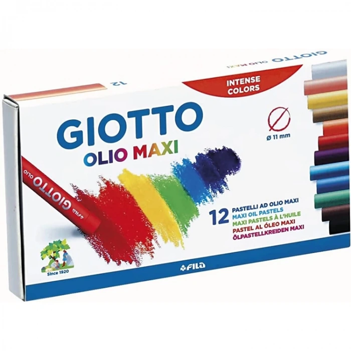 GIOTTO OLIO MAXI YAĞLI PASTEL BOYA 12 Lİ  293000