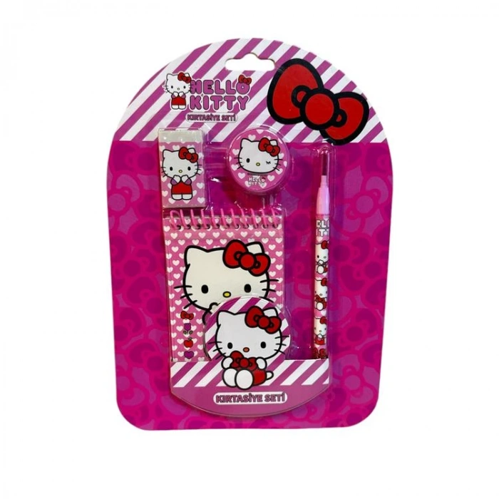 TMN 5582460 HELLO KITTY 4LÜ KIRTASİYE SETİ