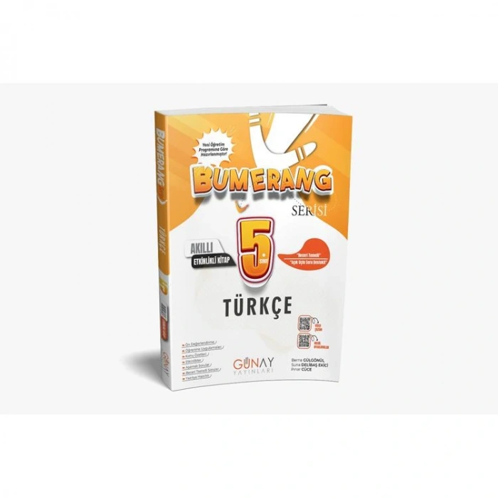 GÜNAY 5. SINIF BUMERANG TÜRKÇE AKILLI ETKİNLİKLİ KİTAP SORU BANKASI