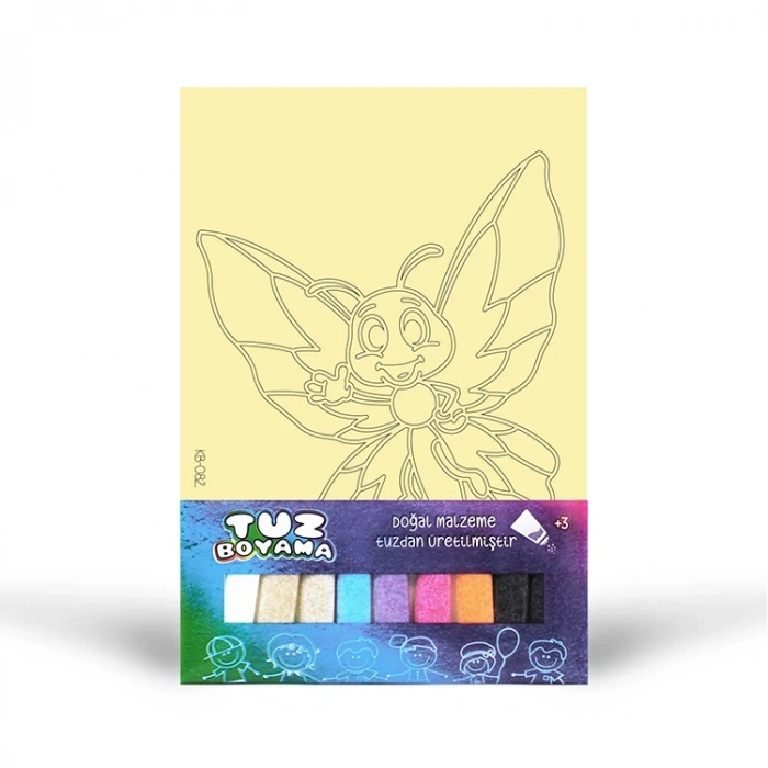 ARTİKEL TUZ BOYAMA SETİ POŞETLİ KELEBEK KB-082