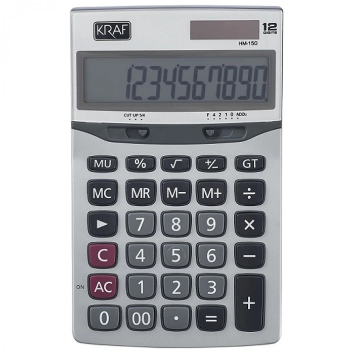 KRAF 12 HANE HESAP MAKİNESİ HM-150