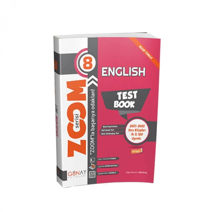 GÜNAY YAYINLARI 8. SINIF ZOOM SERİSİ İNGİLİZCE SORU BANKASI