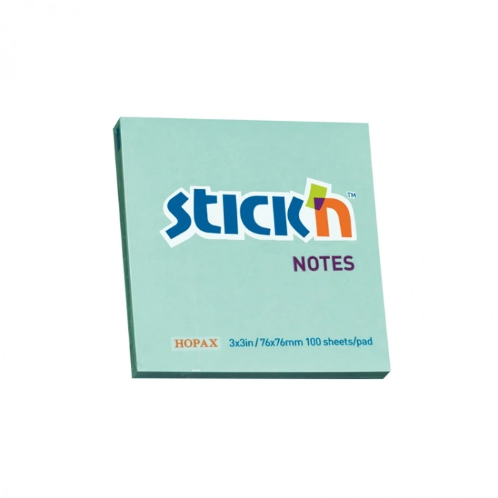 GIPTA STICKN 76X76 PASTEL MAVİ YAPIŞKANLI NOTLUK 100 YP.