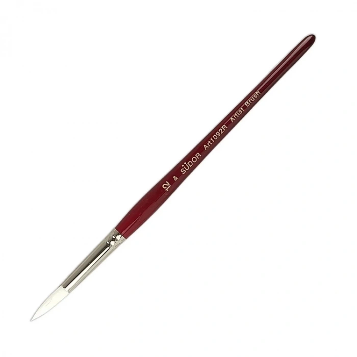 SÜDOR SF1092R SENTETİK BEYAZ SULUBOYA FIRÇA  NO:12