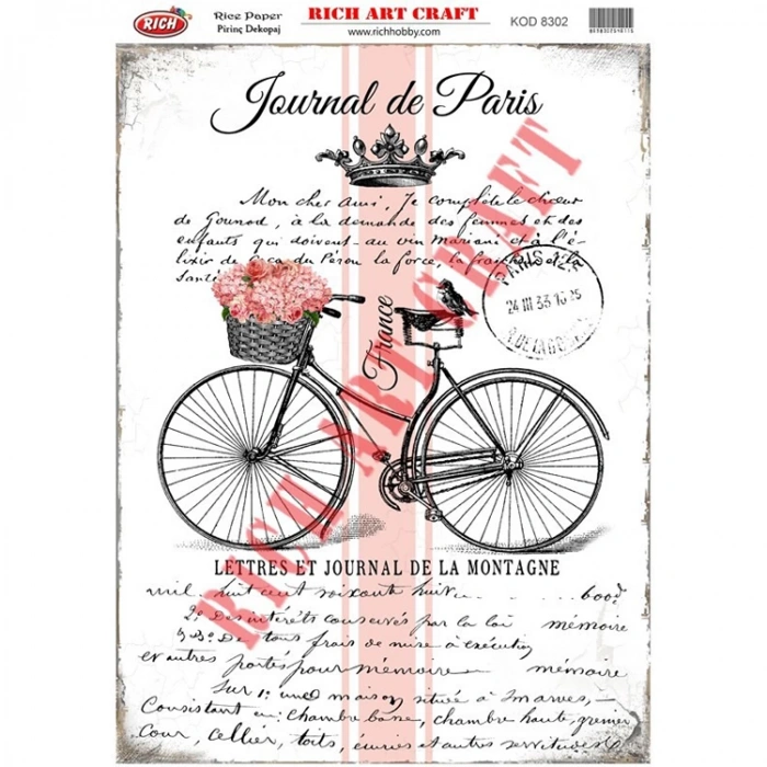 RİCH 8302 PİRİNÇ DEKOPAJ KAĞIDI