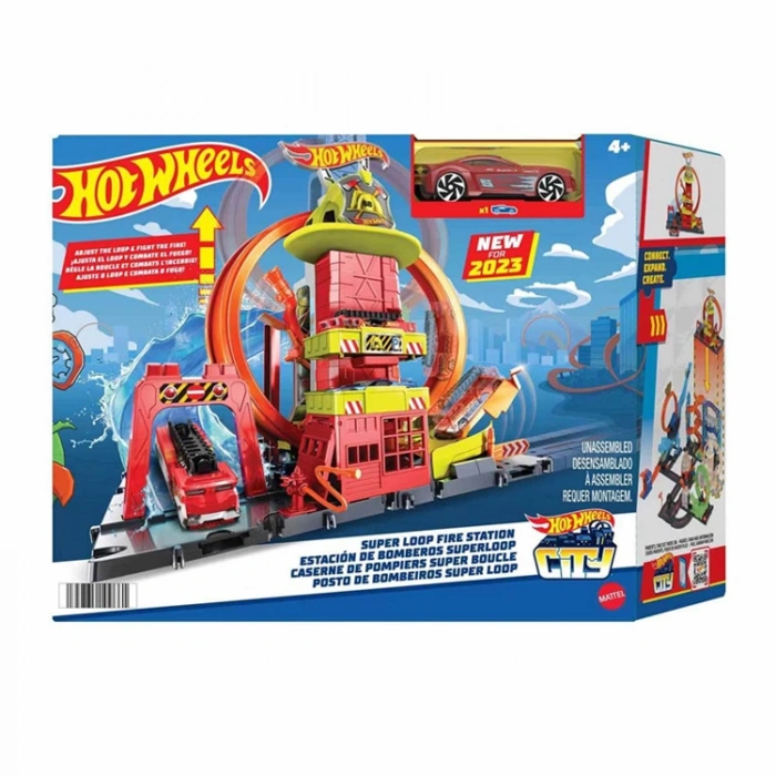 MATTEL HKX41 HOT WHEELS ÇEMBER PİSTLİ İTFAİYE İSTASYONU