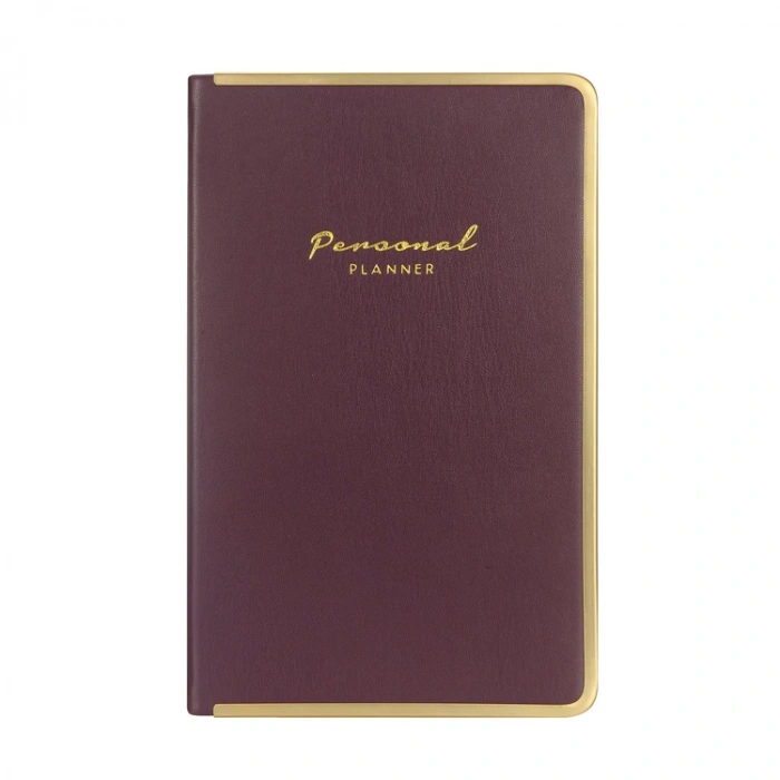 VICTORIAS JOURNALS MONACO 0226 VEGAN DERİ SERT KAPAK 13x21 100gr.160 SYF. PLANNER ÇİZGİLİ DEFTER GÜL KURUSU