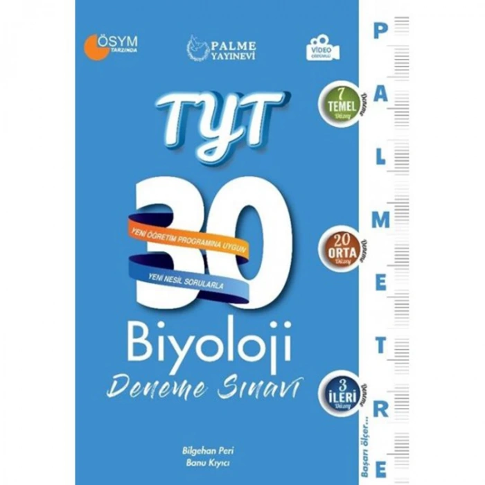 PALME TYT BİYOLOJİ PALMETRE SERİSİ 30 DENEME SINAVI