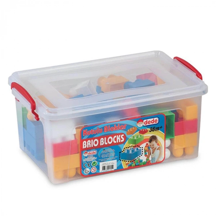 DEDE 01325 KUTULU BÜYÜK BRIKKO BLOKLAR LEGO NO:1 58 PARÇA