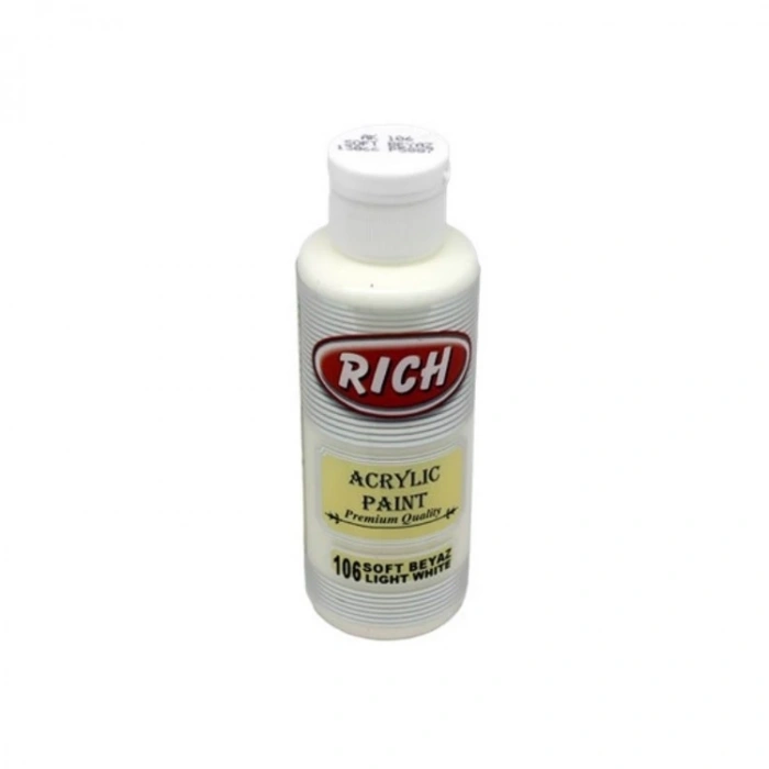 RİCH AKR-120-106 AKRİLİK BOYA 120 CC SOFT BEYAZ