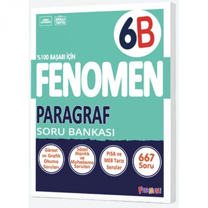 FENOMEN 6. SINIF PARAGRAF B SORU BANKASI