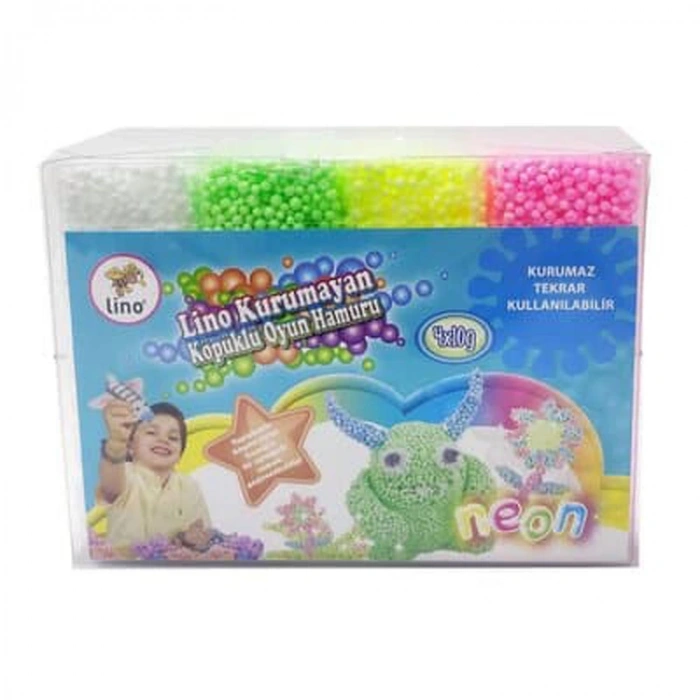 LİNO 152014 KÖPÜK OYUN HAMURU KURUMAYAN 4x10GR