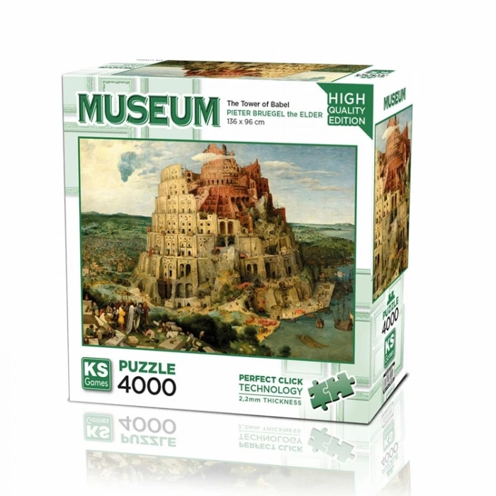 KS GAMES 23508 THE TOWER OF BABEL 136x96cm YAPBOZ/PUZZLE 4000 PARÇA