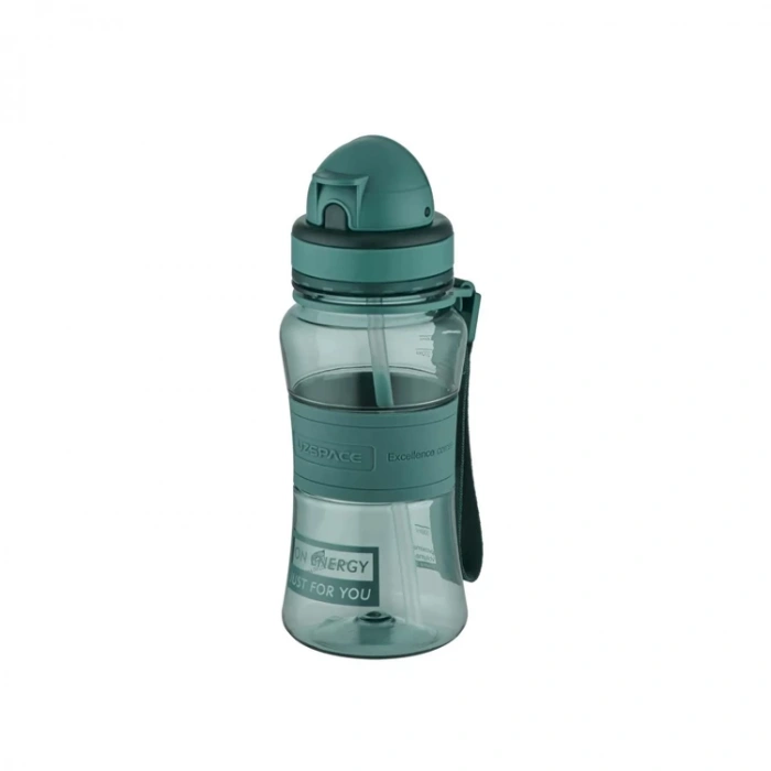 UZSPACE PİPETLİ MATARA TRITAN 5023 350 ML FOREST GREEN