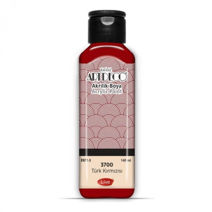 ARTDECO 3700 AKRİLİK BOYA 140 ML. TÜRK KIRMIZISI