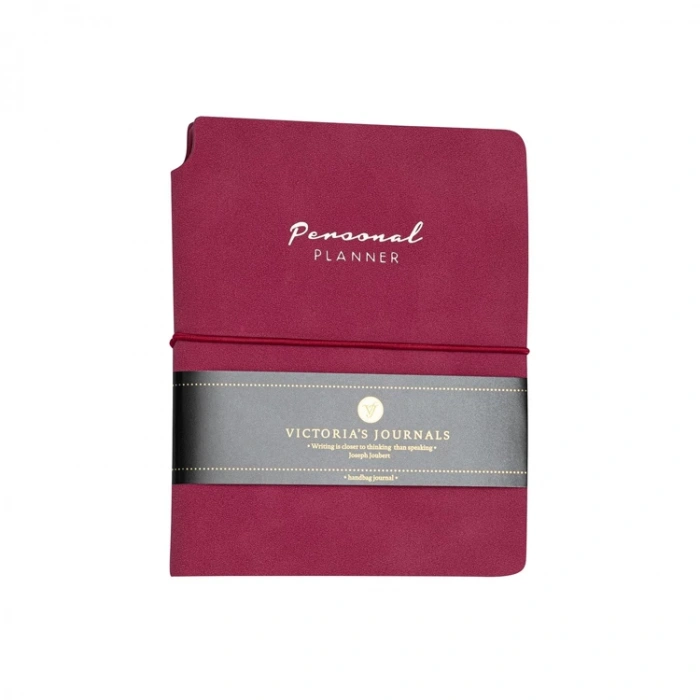 VICTORIAS JOURNALS 1087 KUKA SOFT KAPAK NOTEBOOK 10.5x14.8cm A6 80gr. 96YP. ÇİZGİLİ PLANNER DEFTER FUŞYA