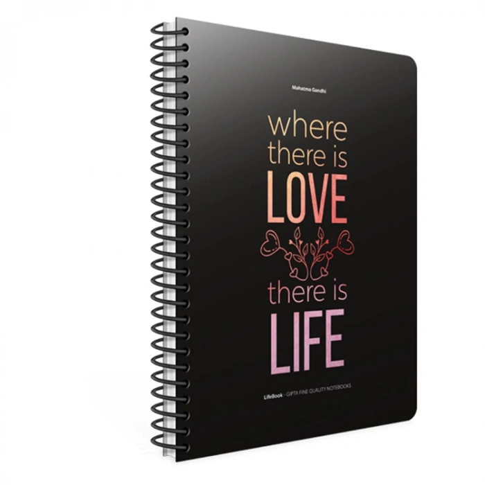 GIPTA LIFE-BOOK SPİRALLİ KARTON KAPAK 19X26 100 YP. KARELİ DEFTER