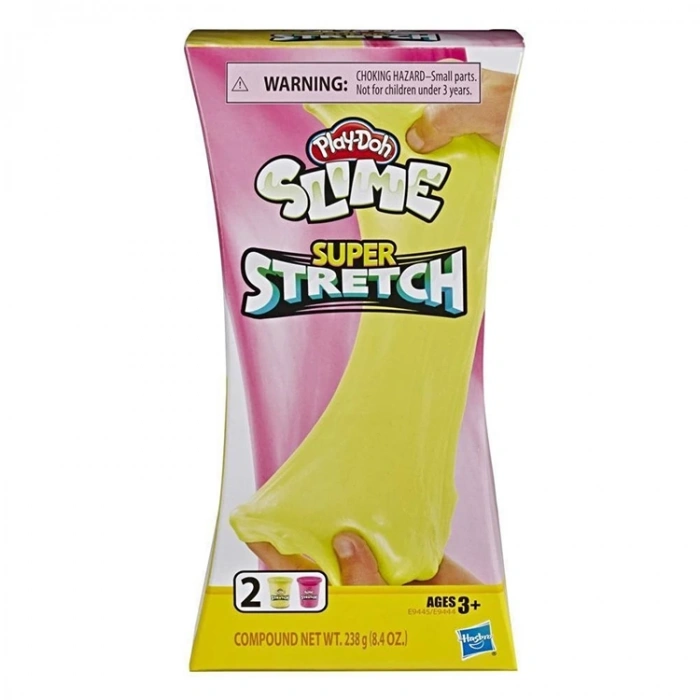 PLAY-DOH SLIME SÜPER STRETCH ESNEK 2Lİ HAMUR PLAY-E9444/E9445