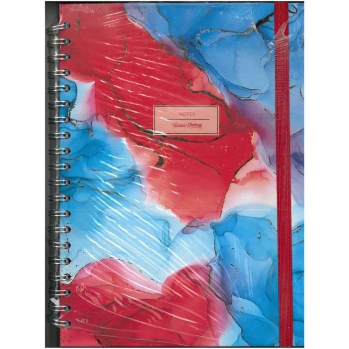 VICTORIAS JOURNALS 0096 NOTES 20x28cm SPİRALLİ SERT KAPAK 90gr. 96YP. ÇİZGİLİ DEFTER