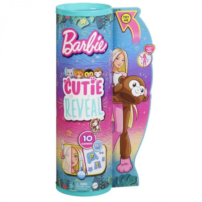 BARBIE HKP97-HKR01 CUTIE REVEAL TROPİKAL ORMAN SERİSİ BEBEKLER