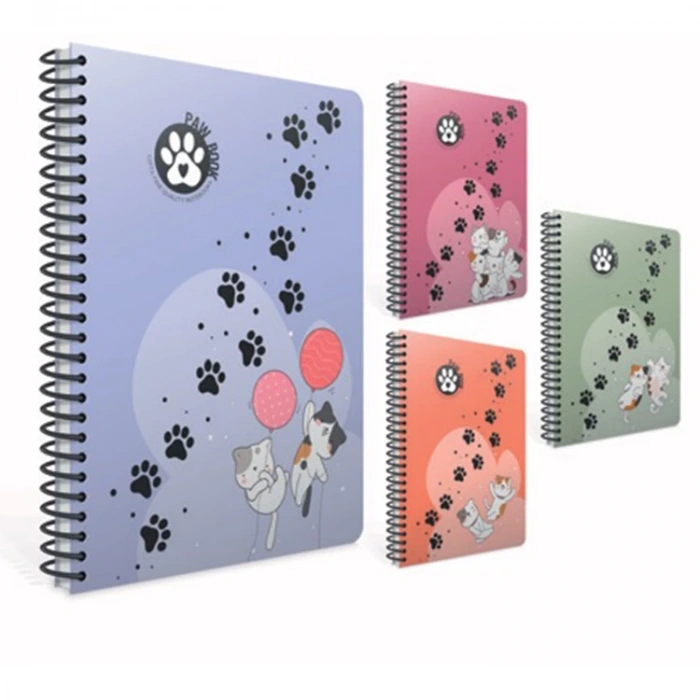 GIPTA PAW SPİRALLİ PP. KAPAK A4 80YP. KARELİ DEFTER - 7072