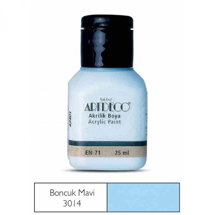 ARTDECO AKRİLİK BOYA 25 ML.BONCUK MAVİ  070A-3014