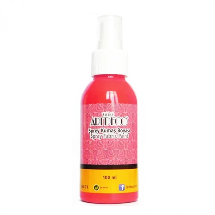 ARTDECO SPREY KUMAŞ BOYASI 100 ML.  KIRMIZI  Y-010D-1205