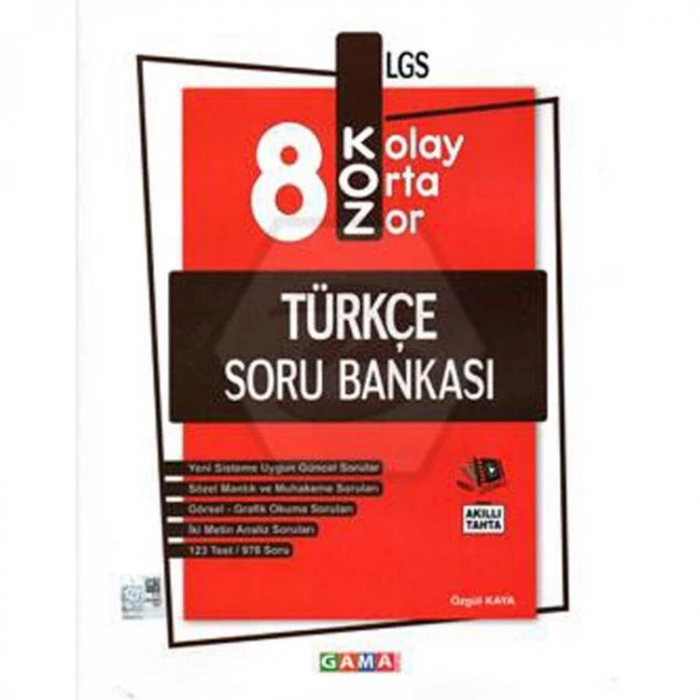 KURMAY KOZ 8. SINIF TATLI SERT TÜRKÇE SORU BANKASI