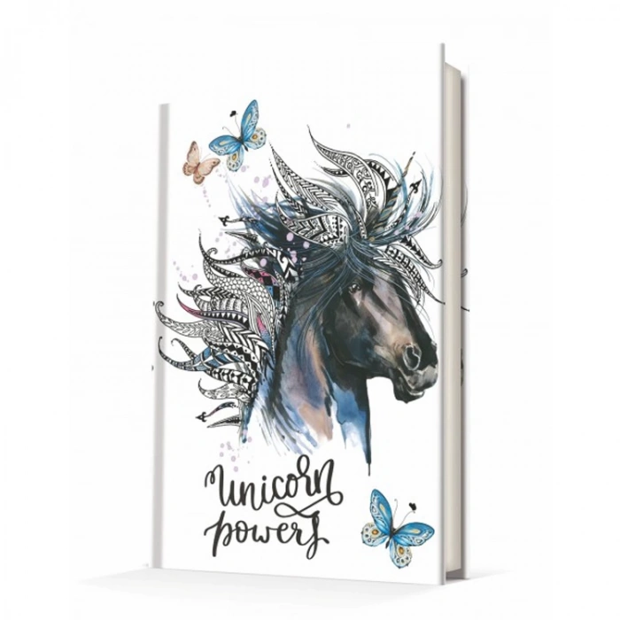 DEFFTER 14X20 UNICORN / POWER SERT KAPAK A5 ÇİZGİLİ DEFTER 96 YP
