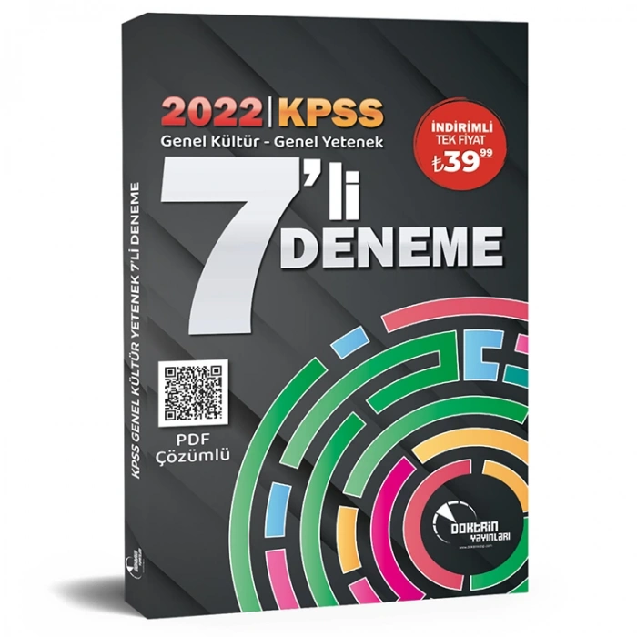 DOKTRİN 2022 KPSS GENEL KÜLTÜR-GENEL YETENEK 7Lİ DENEME SINAVI